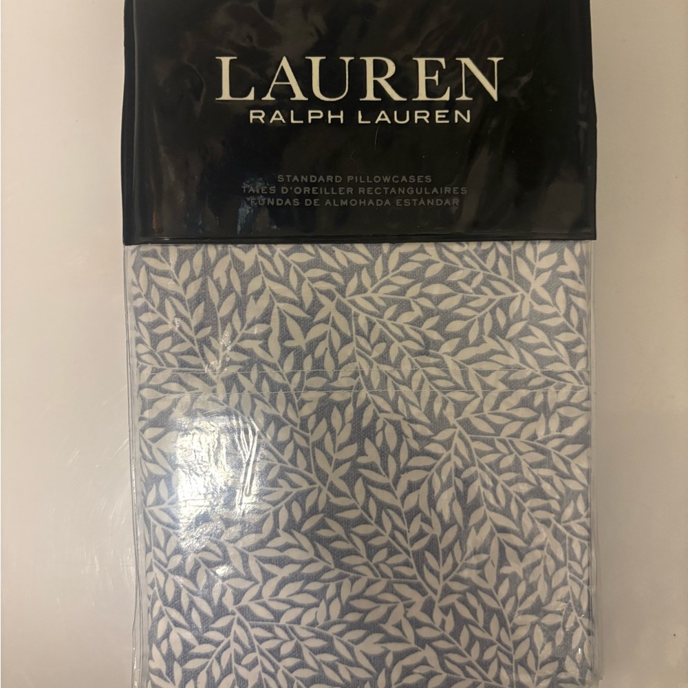 Ralph Lauren Blue and White Pillowcases
